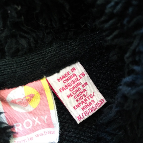 6X Girls Roxy Knit Hooded Vest - Picture 4 of 5